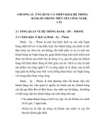Tài liệu công nghệ CTI và khả năng ứng dụng trong hệ thống BANK - BY - PHONE, chương 12 docx