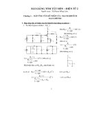 Tài liệu Bài giảng tóm tắt môn: Điện tử 2 ppt
