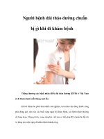 Tài liệu Người bệnh đái tháo đường chuẩn bị gì khi đi khám bệnh docx