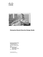 Tài liệu Enterprise Branch Security Design Guide ppt