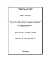 Một số giải pháp quản lý nâng cao chất lượng đội ngũ giáo viên trường trung trung cấp thủy sản thanh hóa luận văn thạc sĩ khoa học giáo dục 