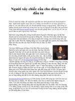 Tài liệu Người xây chiếc cầu cho dòng vốn đầu tư docx