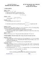 Bài giảng Đề thi thử ĐH lần 1-2010 ToanA