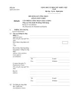 Tài liệu Đơn đăng ký công nhận Application form ppt