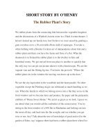 Tài liệu LUYỆN ĐỌC TIẾNG ANH QUA TÁC PHẨM VĂN HỌC-SHORT STORY BY O’HENRY- The Rubber Plant''''s Story doc