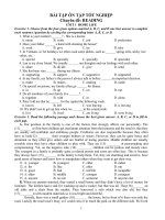 Gián án De on TNTHPT - Tu vung + Reading 16 unit