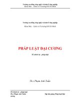 Tài liệu Tập bài giảng Pháp luật Đại cương - Th.s Phạm Anh Tuấn pptx