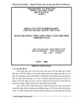 Đảng bộ nông cống với công cuộc đổi mới (1986 đến nay) 