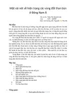 Một vài nét về hiện trạng các vùng đất than bùn ở đông nam á 