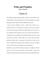 Tài liệu LUYỆN ĐỌC TIẾNG ANH QUA TÁC PHẨM VĂN HỌC-Pride and Prejudice -Jane Austen -Chapter 38 pptx