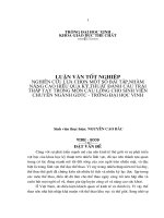 Nghiên cứu lựa chọn một số bài tập nhằm nâng cao hiệu quả kĩ thuật đánh cầu trái thấp tay trong môn cầu lông cho sinh viên chuyên ngành GDTC   trường đại học vinh 