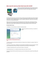 Tài liệu Biến máy tính xách tay Vista thành trạm kết nối WiFi pptx