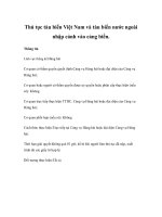 Tài liệu Thủ tục tàu biển Việt Nam và tàu biển nước ngoài nhập cảnh vào cảng biển. ppt