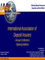 Tài liệu International Association of Deposit Insurers docx