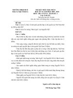 Đáp án môn LSTTVN lớp triết k31 