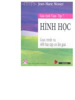 Tài liệu Giáo trình hình học và 400 bài tập P1 ppt