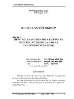 Tiếng nói than thân trách phận của người phụ nữ trong ca dao người việt và cung oán ngâm khúc của nguyễn gia thiều 