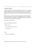 Tài liệu Turning Power On/Off doc