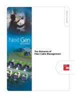 Tài liệu The Elements of Fiber Cable Management pptx
