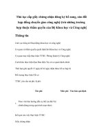 Tài liệu Thủ tục cấp giấy chứng nhận đăng ký bổ sung, sửa đổi hợp đồng chuyển giao công nghệ (trừ những trường hợp thuộc thẩm quyền của Bộ Khoa học và Công nghệ pdf