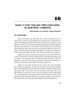 Tài liệu Chương 16: Quản lý chất thải dựa trên cộng đồng tại SIEM REAP, CAMBODIA docx