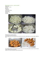 Bánh khoai xúc xích 