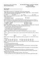 Tài liệu Đề thi thử CĐ ĐH môn Sinh năm 2010 ppt