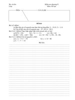 Bài soạn kiẻm tra chương II số học