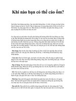 Tài liệu Khi nào bạn có thể cáo ốm? docx