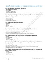 Đề thi trắc nghiệm ôn thi kiểm toán nhà nước