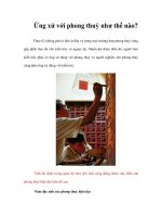 Tài liệu Ứng xử với phong thuỷ như thế nào? docx