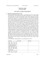 BẢN CHẤT CỦA PHÂN TÍCH KINH TẾ