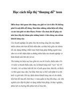 Tài liệu Học cách tiếp thị “thượng đế” teen pdf