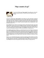 Tài liệu Nhạc country là gì? ppt