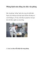 Tài liệu Phòng bệnh mùa đông cho dân văn phòng pdf