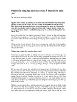 Tài liệu Phát triển năng lực lãnh đạo: châu Á nhanh hơn châu Âu? ppt