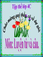 bài giảng câu hỏi và dấu chấm hỏi