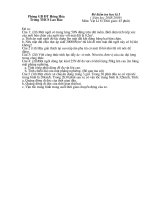 Đề kiểm tra học kỳ 1 vật lý 8