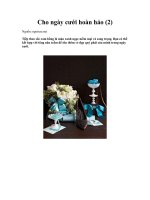 Tài liệu Cho ngày cưới hoàn hảo (2) docx