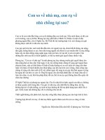 Tài liệu Con so về nhà mạ, con rạ về nhà chồng tại sao? docx