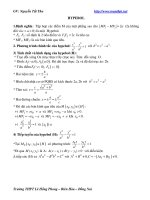 Tài liệu Ôn tập hypebol nâng cao ppt