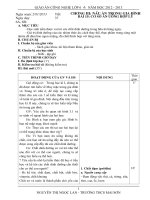 giáo án công nghê  lớp 6ky II 2013 