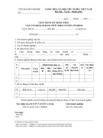 Tài liệu BM.GTVT.09 - Giấy đăng ký khai thác vận tải khách bằng ô tô theo tuyến cố định docx