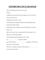 Tài liệu OXFORD PRACTICE GRAMMAR TEST 25 docx