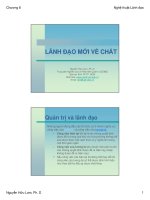 Tài liệu Lãnh đạo mới về chất ppt