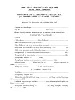 Tài liệu BM.GTVT.15 - Đơn đề nghị cấp giấy phép lưu hành xe quá tải, quá khổ trên đường giao thông công cộng pptx