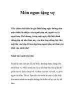 Tài liệu Món ngon tặng vợ ppt