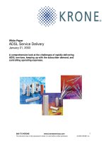 Tài liệu KRONE - White paper - ADSL Service Delivery - 2003 pptx