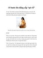 Tài liệu 15 bước lên đẳng cấp “pờ rồ” ppt