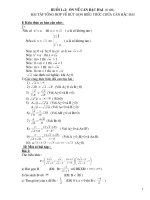 Bài giảng ôn thi vào thpt